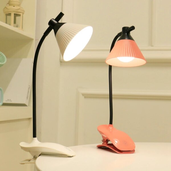 lampe de lecture tactile avec Clip, Rechargeable par USB