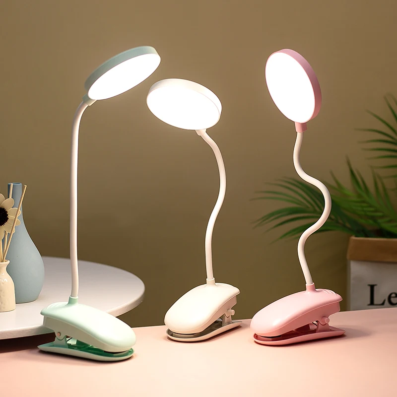 Lampe de bureau à pince Led multifonction USB, Flexible