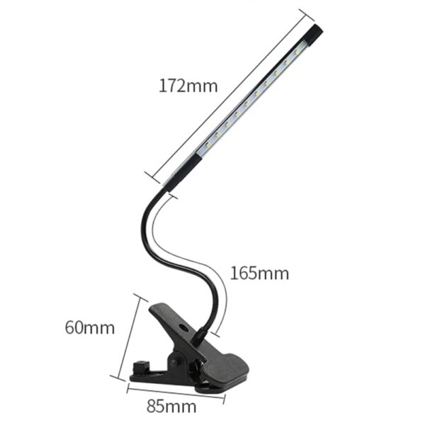 19368-29bc67.jpg Lampe de Table à LED 8W avec pince pliable