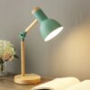 Lampe de bureau en bois E27, style nordique, pour Protection des yeux, pour bureau