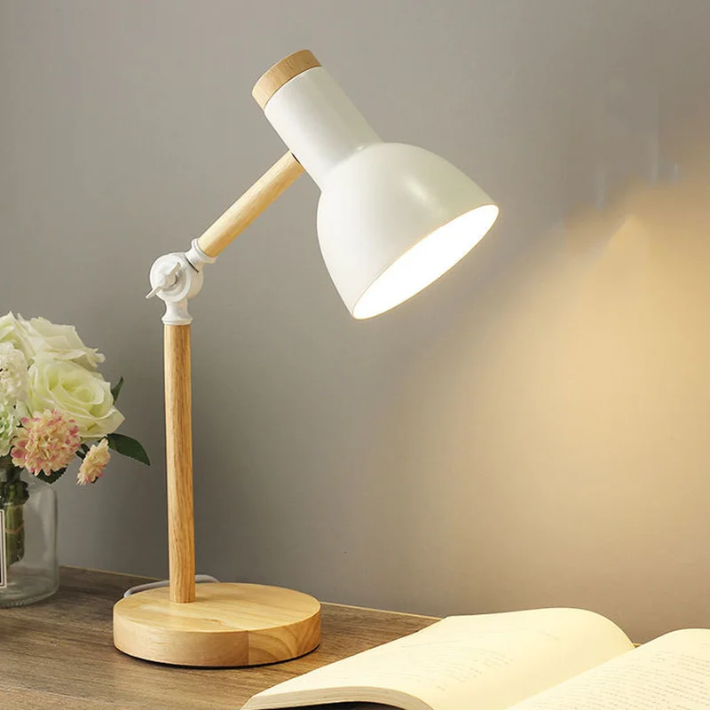 19720-ad00b4.jpg Lampe de bureau en bois E27, style nordique, pour Protection des yeux, pour bureau