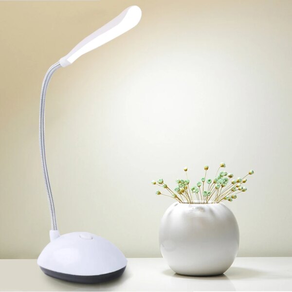 Lampe de table LED ou bureau, liseuse moderne alimentée par pile