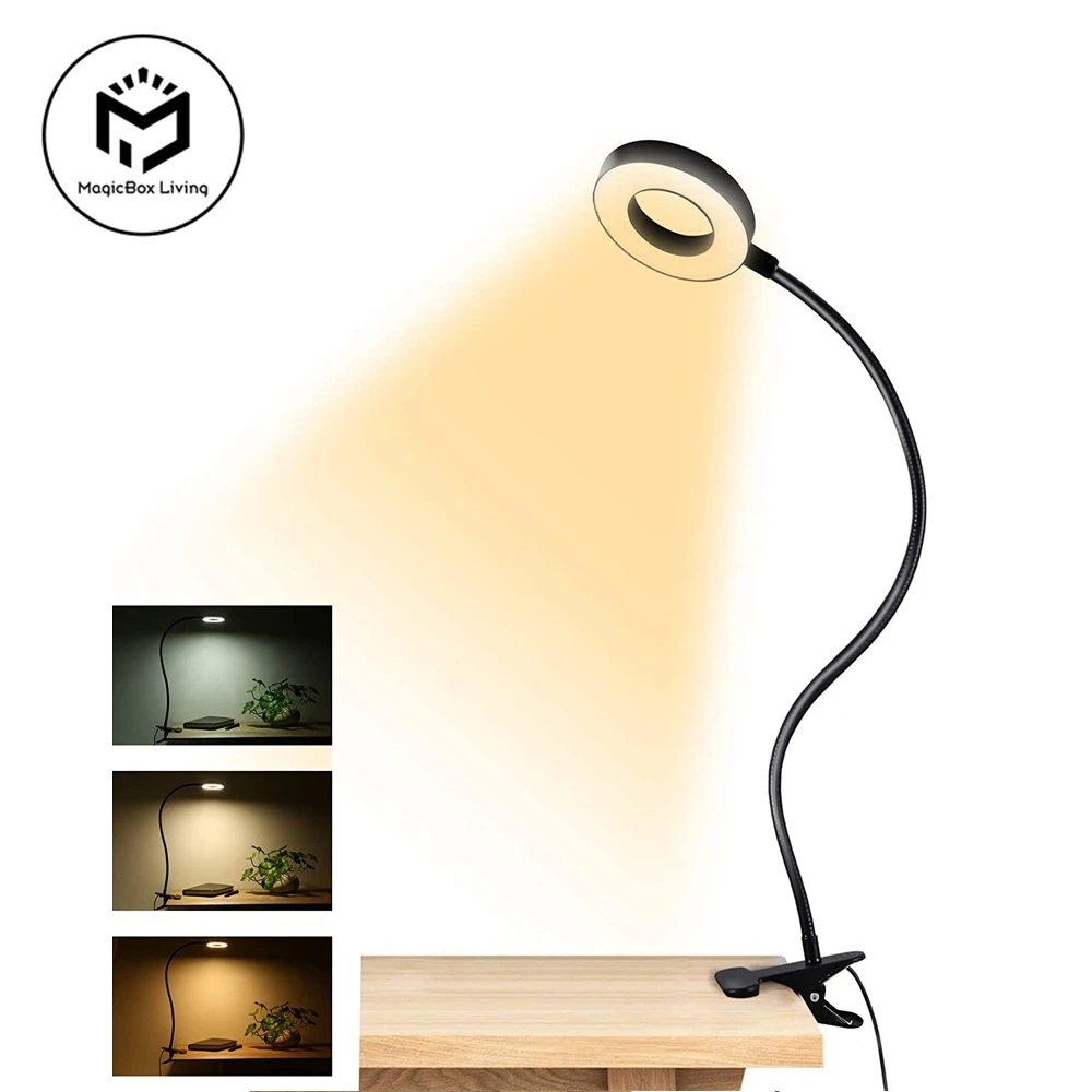 Pince flexible lampe de — Lampe de bureau à 48 led à pince USB, Flexible à 360 ° | belleveilleuse.fr