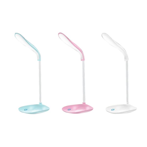 Lampe de bureau LED pliable avec port USB, réglable au toucher