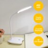 Lampe de bureau lumineuse à LED avec batterie Rechargeable