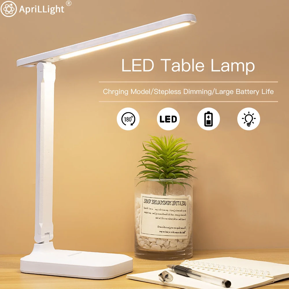 Lampe de Table Led pliable, rechargeable par USB