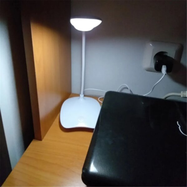 Lampe LED de Bureau, Pliable et Portative, Chargeur USB