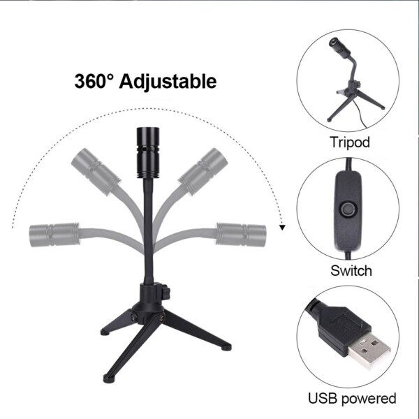 veilleuse Projecteur Led étoilé 2 en 1, support rotatif à 360 °