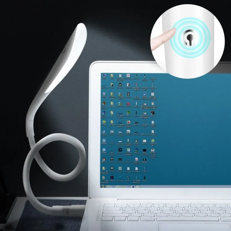 lampe de bureau Mini ordinateurs portables USB LED avec capteur tactile