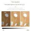 Lampe de bureau Flexible à lumière LED réglable, Rechargeable par USB