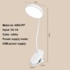 Lampe de bureau Flexible à lumière LED réglable, Rechargeable par USB