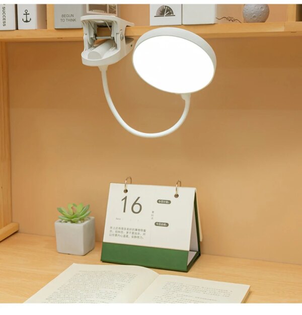 Lampe de bureau Flexible à lumière LED réglable, Rechargeable par USB