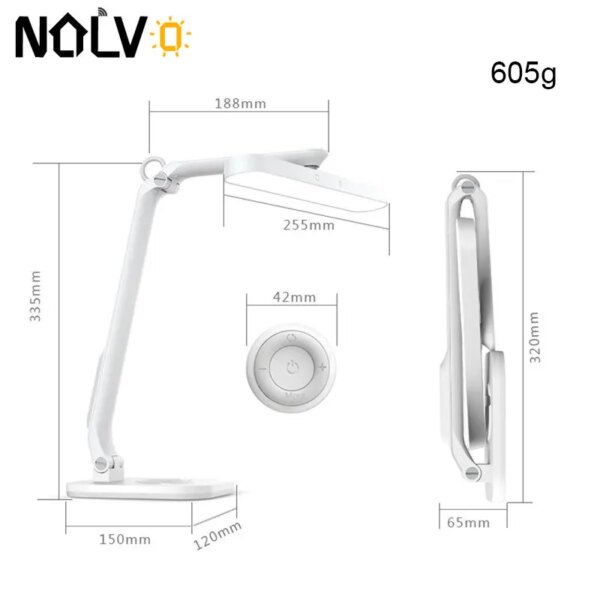 Lampe Led tactile pliable avec télécommande sans fil