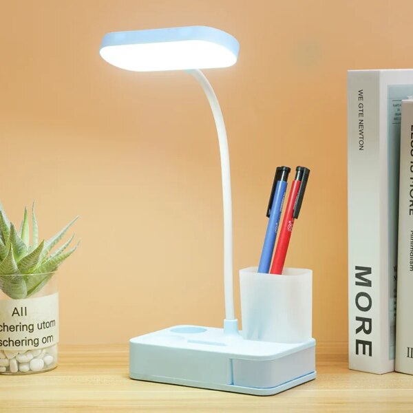 Lampe de Table LED Rechargeable par USB, réglable et pliable
