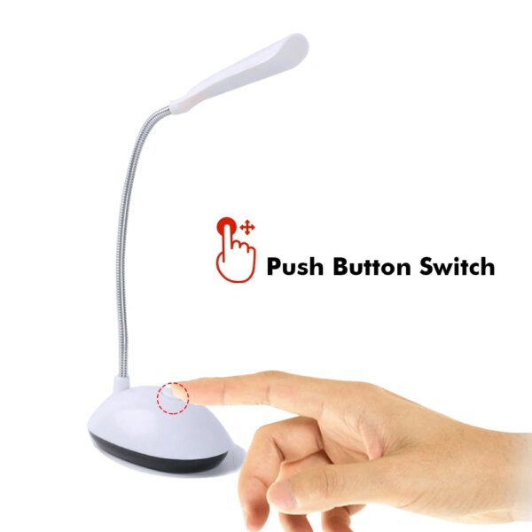 Lampe de Table D'étude de Bureau LED Lampe 3XAAA Batterie