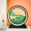 veilleuse rond verre — Verre Rond 3D avec Sablier, Image d'Art en Mouvement, Paysage de la Mer Profonde, Affichage