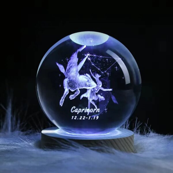 Globe du système solaire Galaxy K9, boule de cristal gravée au Laser 3D