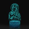 Lampe 3D LED USB, thème chrétien croix et Bible