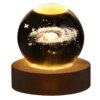 Veilleuse galaxie, boule de cristal, USB, lumière chaude, cadeau de noël pour enfant