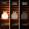 3213-a88c67.jpg Veilleuse ours, lapin Led USB pour enfants, mignon , dessin animé