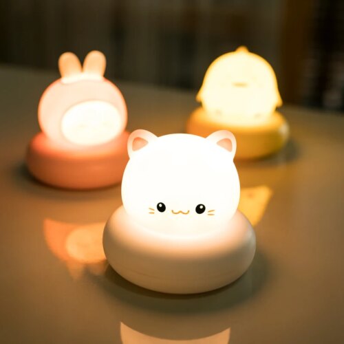 3213-e2643d.jpg Veilleuse ours, lapin Led USB pour enfants, mignon , dessin animé