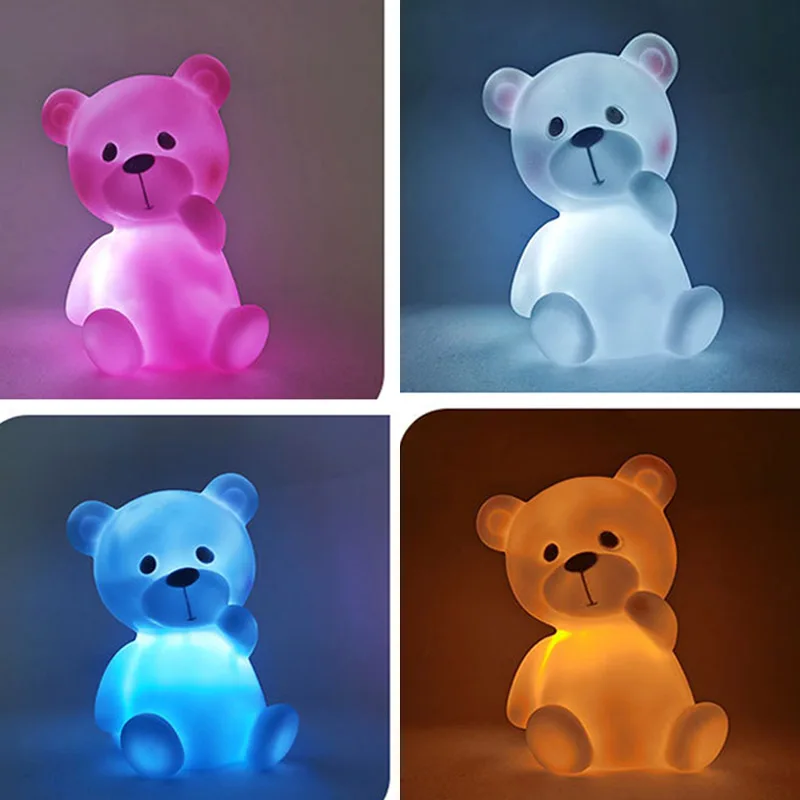 Lampe ours Led en forme de dessin animé, dinosaure