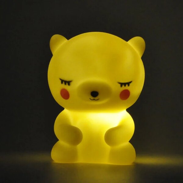 Lampe ours Led en forme de dessin animé, dinosaure
