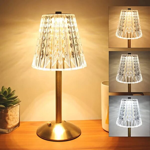 3594-24f8f3.jpg Lampe de Table LED en cristal doré, style nordique