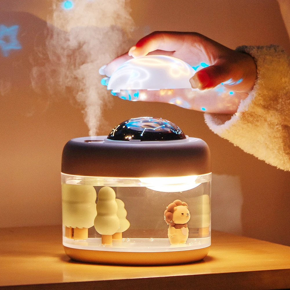 3716-caf752.jpg veilleuse Projecteur LED ciel étoilé humidificateur veilleuse sans fil USB
