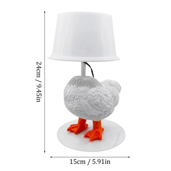 Lampe LED œuf de poule, ornements de bureau, coq, veilleuse pour chambre à coucher, salon, fête nordique, accessoires de décoration pour la maison