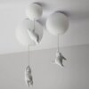 Plafonnier LED au design ourson de dessin animé, design moderne, luminaire décoratif d'intérieur