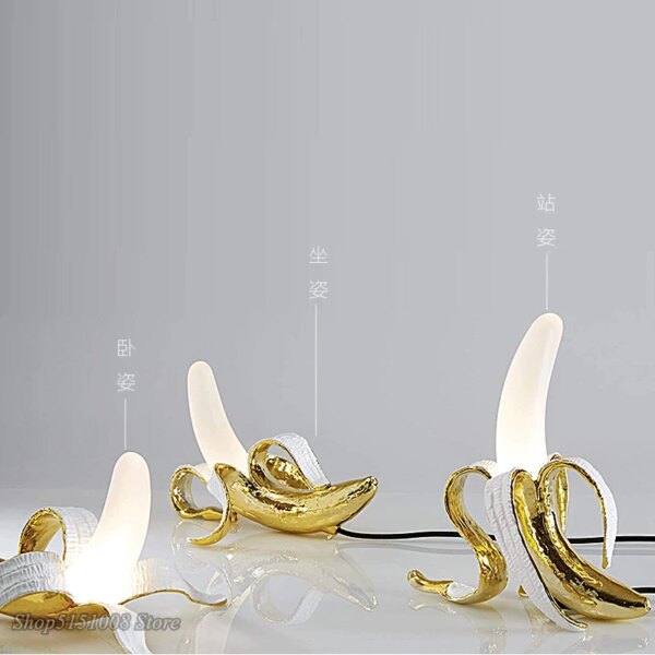 Lampe Led en forme de banane d'italie, design moderne, luminaire décoratif d'intérieur, idéal pour un salon, une chambre à coucher ou un bureau