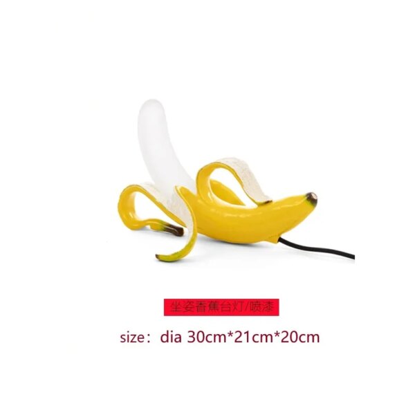 Lampe Led en forme de banane d'italie, design moderne, luminaire décoratif d'intérieur, idéal pour un salon, une chambre à coucher ou un bureau