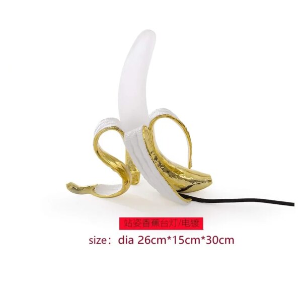 Lampe Led en forme de banane d'italie, design moderne, luminaire décoratif d'intérieur, idéal pour un salon, une chambre à coucher ou un bureau
