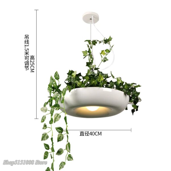Lampe LED Suspendue en Forme de Plante, au Design Nordique, Luminaire Décoratif d'Intérieur