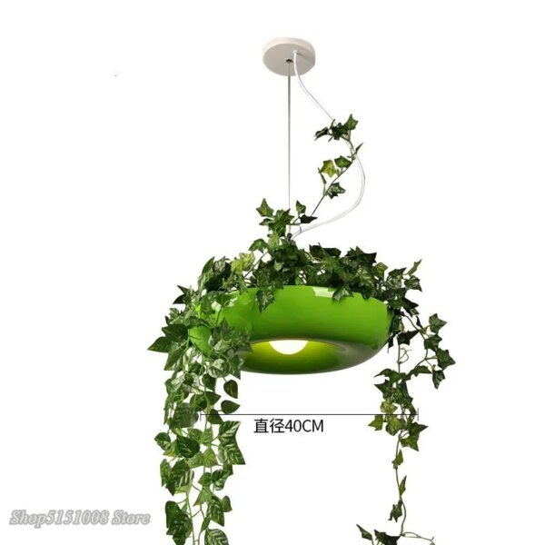 Lampe LED Suspendue en Forme de Plante, au Design Nordique, Luminaire Décoratif d'Intérieur