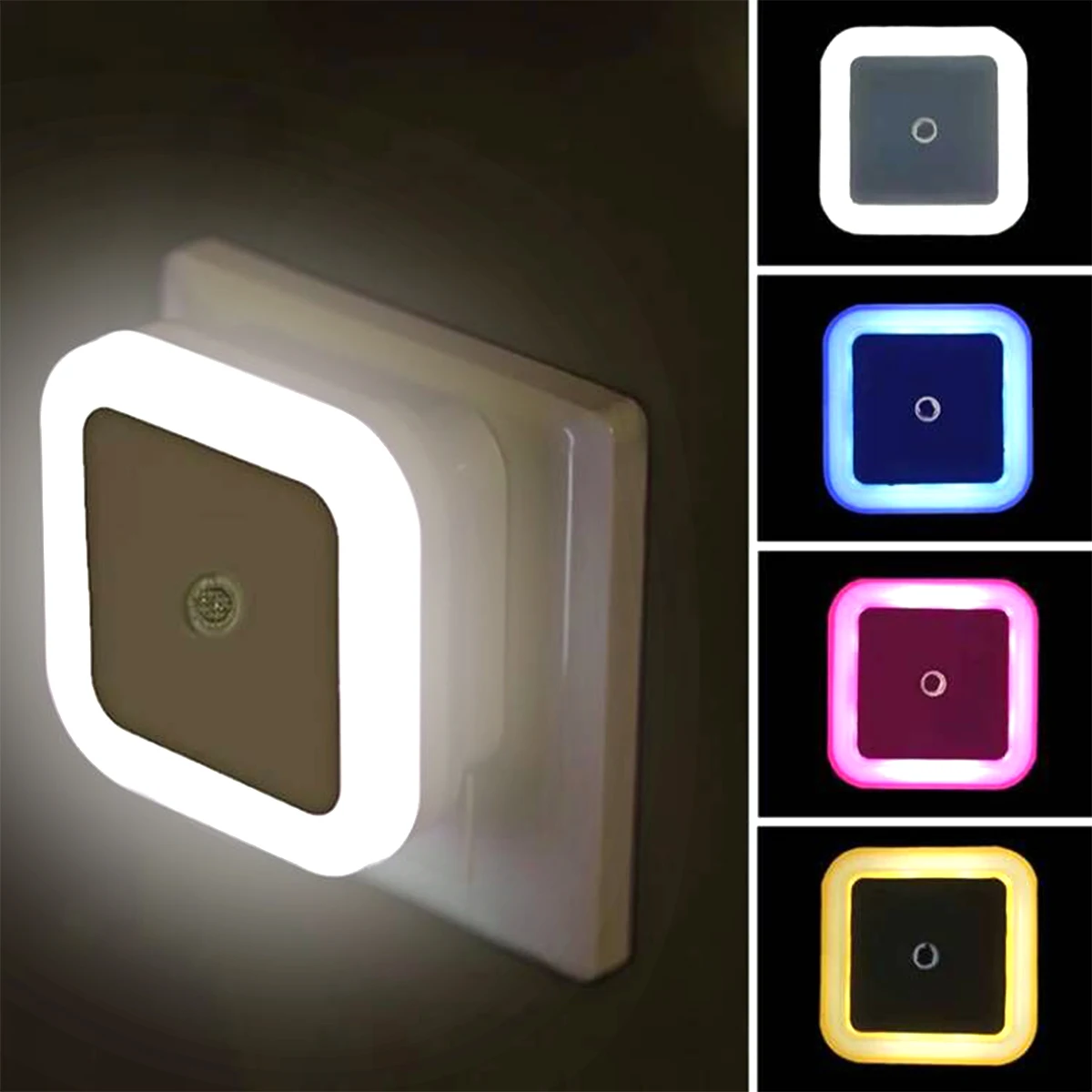 Prise fil veilleuse enfant — Veilleuse prise LED sans fil avec capteur, Mini lampe de nuit avec prise EU US pour chambre d'enfant | belleveilleuse.fr