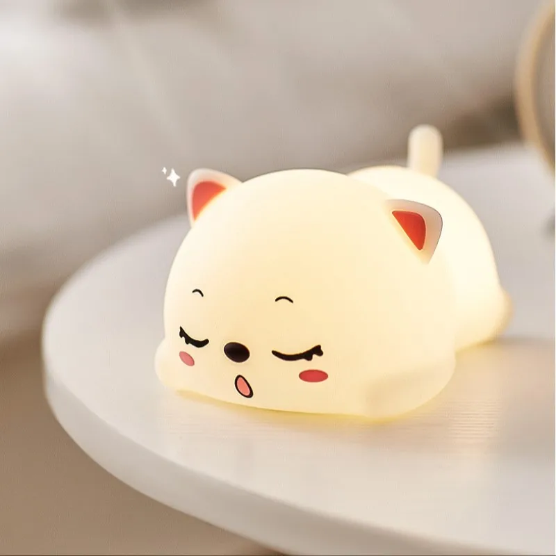 4250-19f015.jpg Lampe chat LED en Silicone avec télécommande