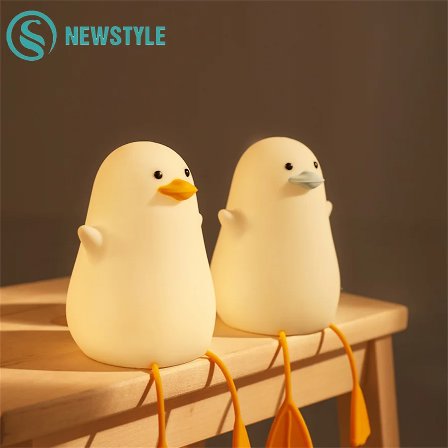 4270-3057dc.png Lampe canard mignon LED en forme, design de dessin animé