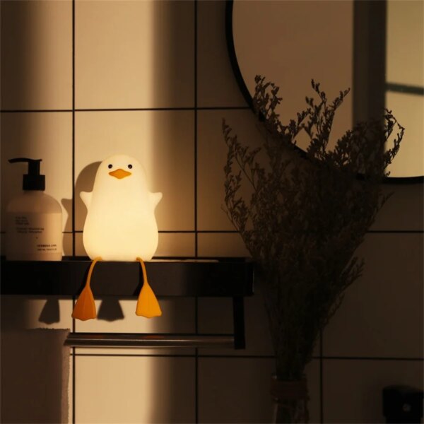 4270-6bd3d0.jpg Lampe canard mignon LED en forme, design de dessin animé
