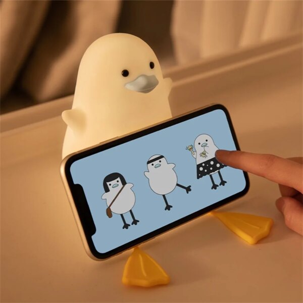4270-cd78a7.jpg Lampe canard mignon LED en forme, design de dessin animé