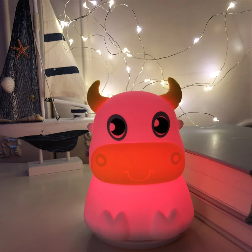 Lampe silicone veilleuse enfant — Lampe LED en Silicone colorée avec capteur tactile | belleveilleuse.fr