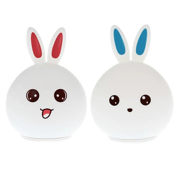 Lampe lapin LED en Silicone colorée avec capteur tactile