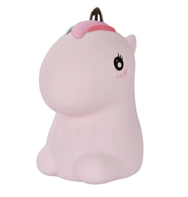 veilleuse Licorne colorée en Silicone avec capteur tactile