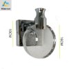 Applique murale LED Simple en cristal pour chambre à coucher, salon, lampe frontale pour miroir de salle de bain