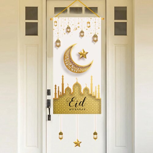 43954-2206d0.jpg Décoration Eid Mubarak, drapeau suspendu, décor Eid Mubarak pour la maison