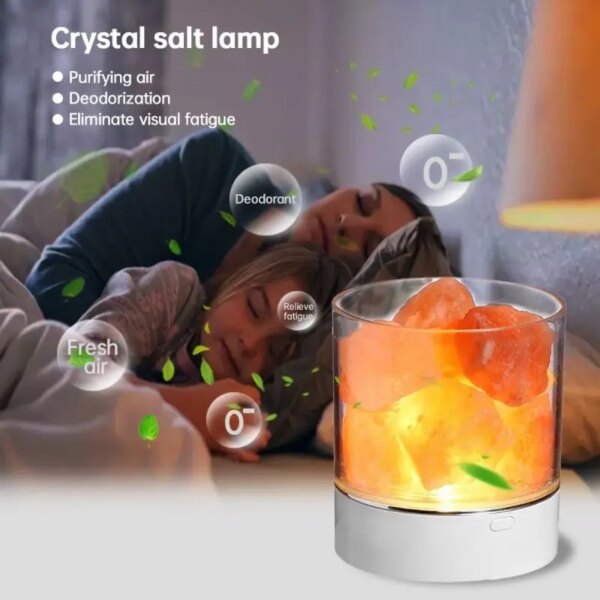 4460-c3c4d5.jpg Lampe au sel de l'himalaya en cristal naturel, USB, multicolore, veilleuse pour Table de bureau