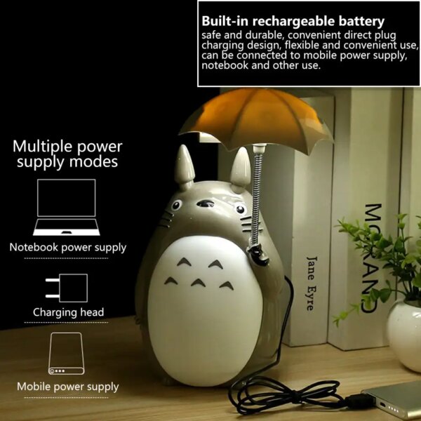 Lampe LED Totoro à l'effigie des personnages de dessins animés