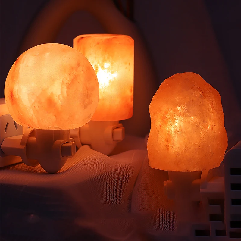 Applique murale veilleuse adulte — Applique murale en sel de l'himalaya naturel, luminaire décoratif d'intérieur | belleveilleuse.fr