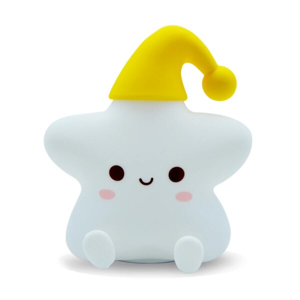 Veilleuse etoile LED colorée en Silicone avec capteur tactile